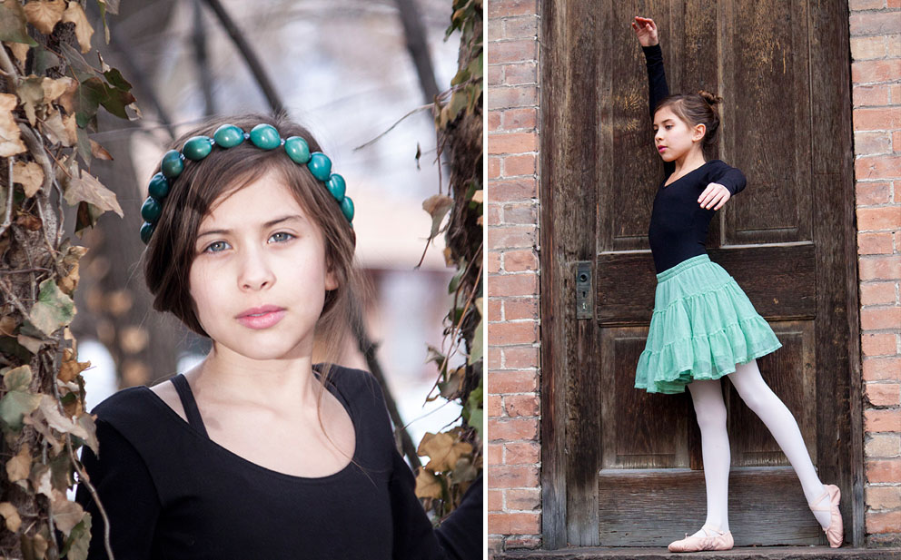 girl in ballet position