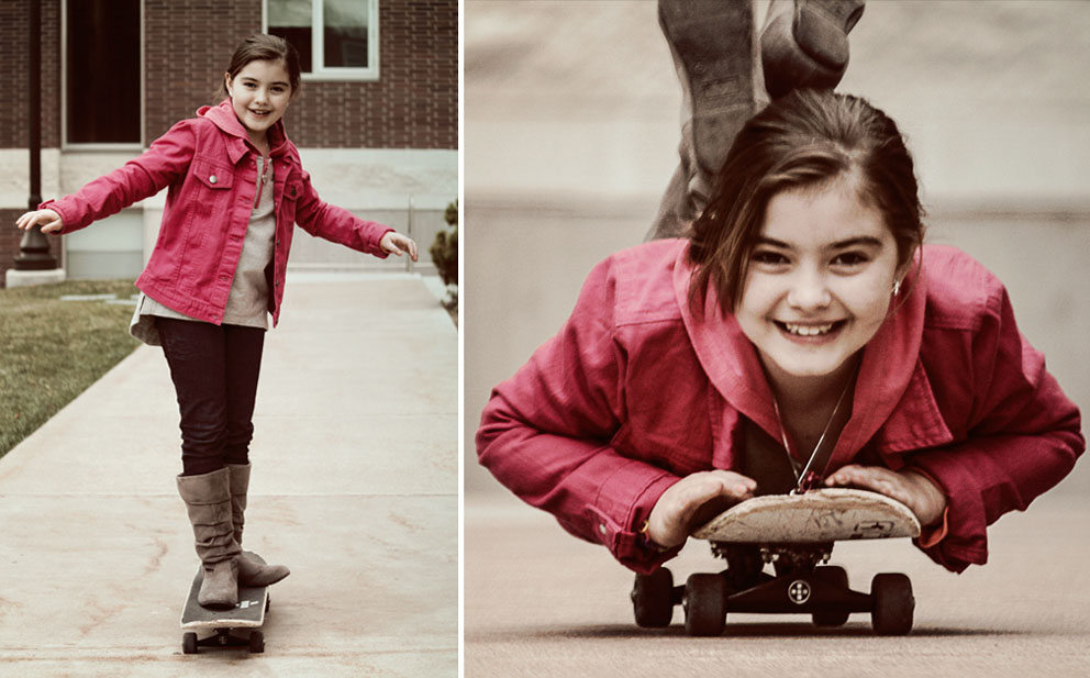 girl on skateboard
