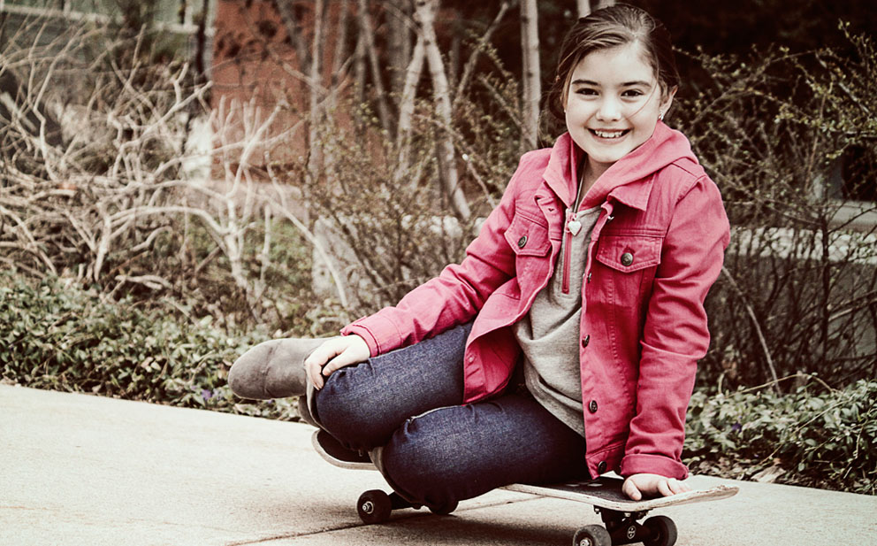 girl on skateboard