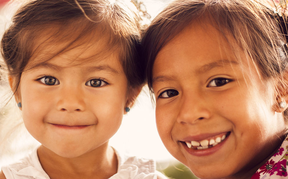 girls smiling