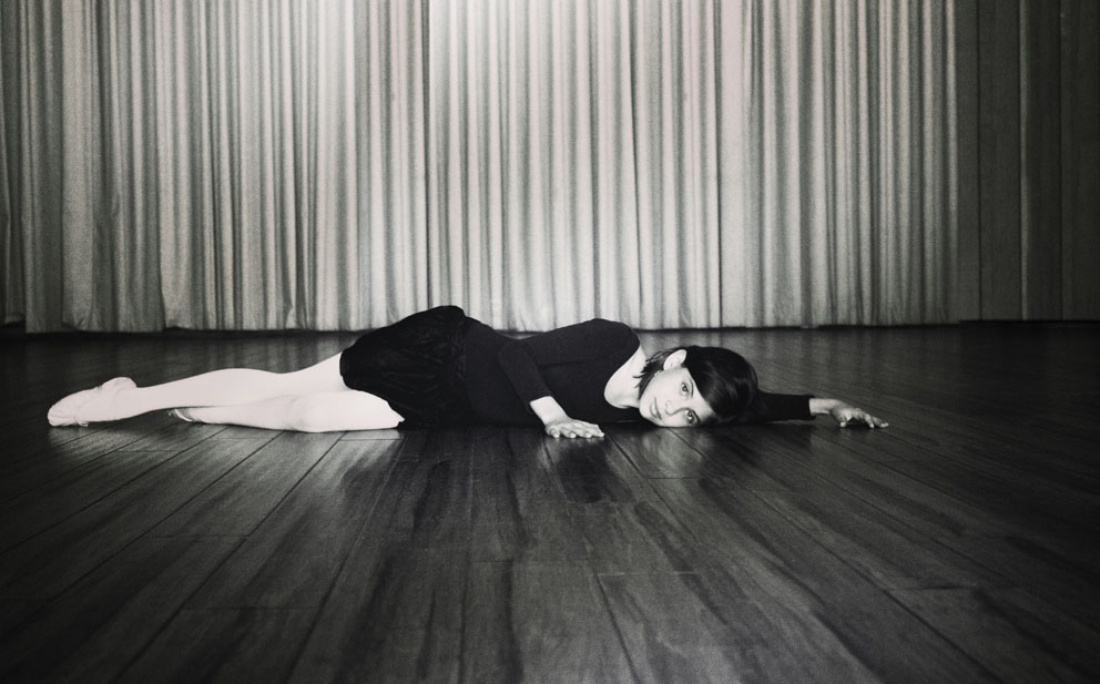 ballerina laying down