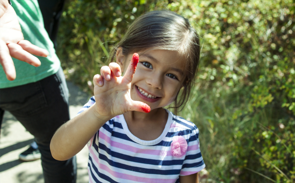 girl with sticky fingers